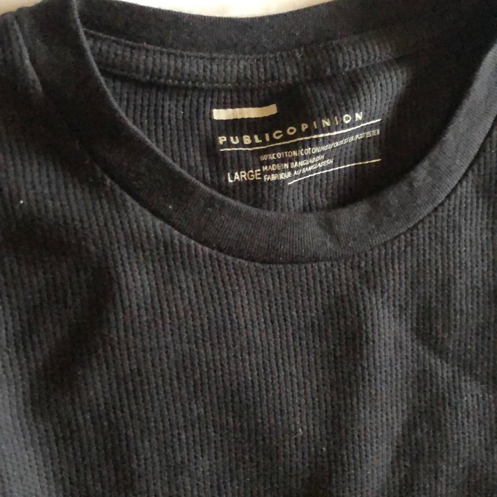 Public opinion Long sleeves tee Large black NWOT